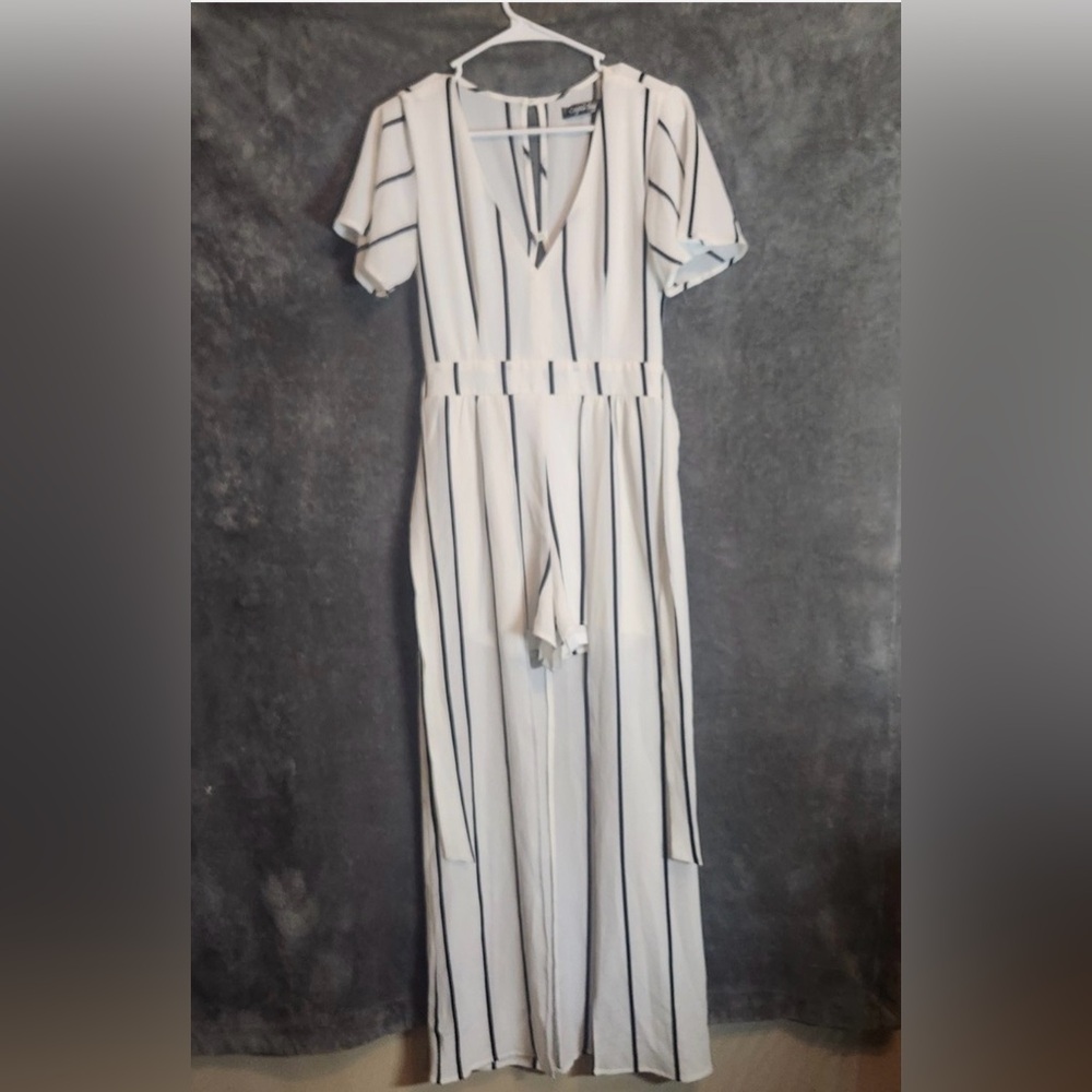Chic Striped High Low Dress - Picture 2 of 11